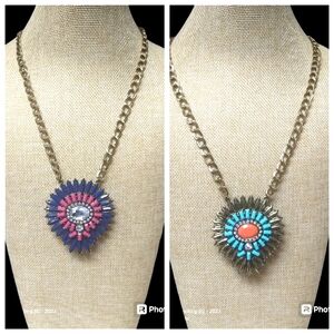 Firm $ Premier Designs Jewelry PRISMATIC Reversible Necklace New In Bag